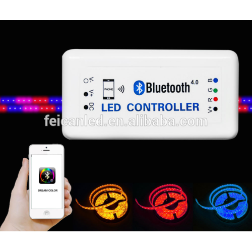 Apps free download Smartphone/IOS/Android DC12-24V 12A bluetooth flashing led light controller for halo light bar/halo rings